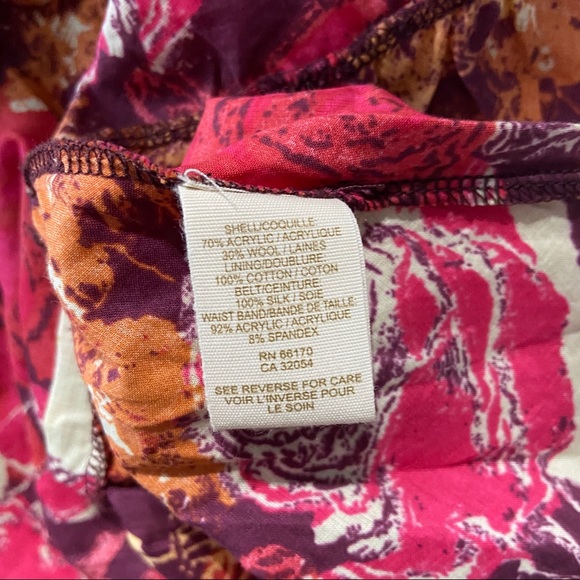 Free People Burgundy Crocheted Patterned Skirt E - Picture 6 of 7